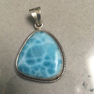 Genuine Sterling Silver and Turquoise Pendant
